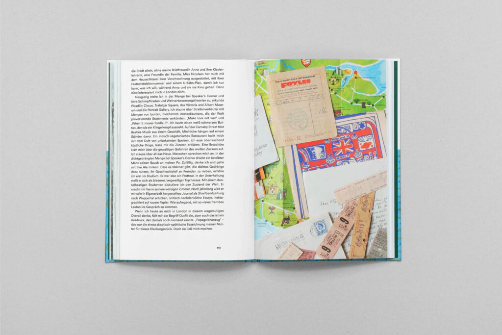 Fotocollagen bilden den Abschluss und zeigen das Typografieraster im Einsatz.