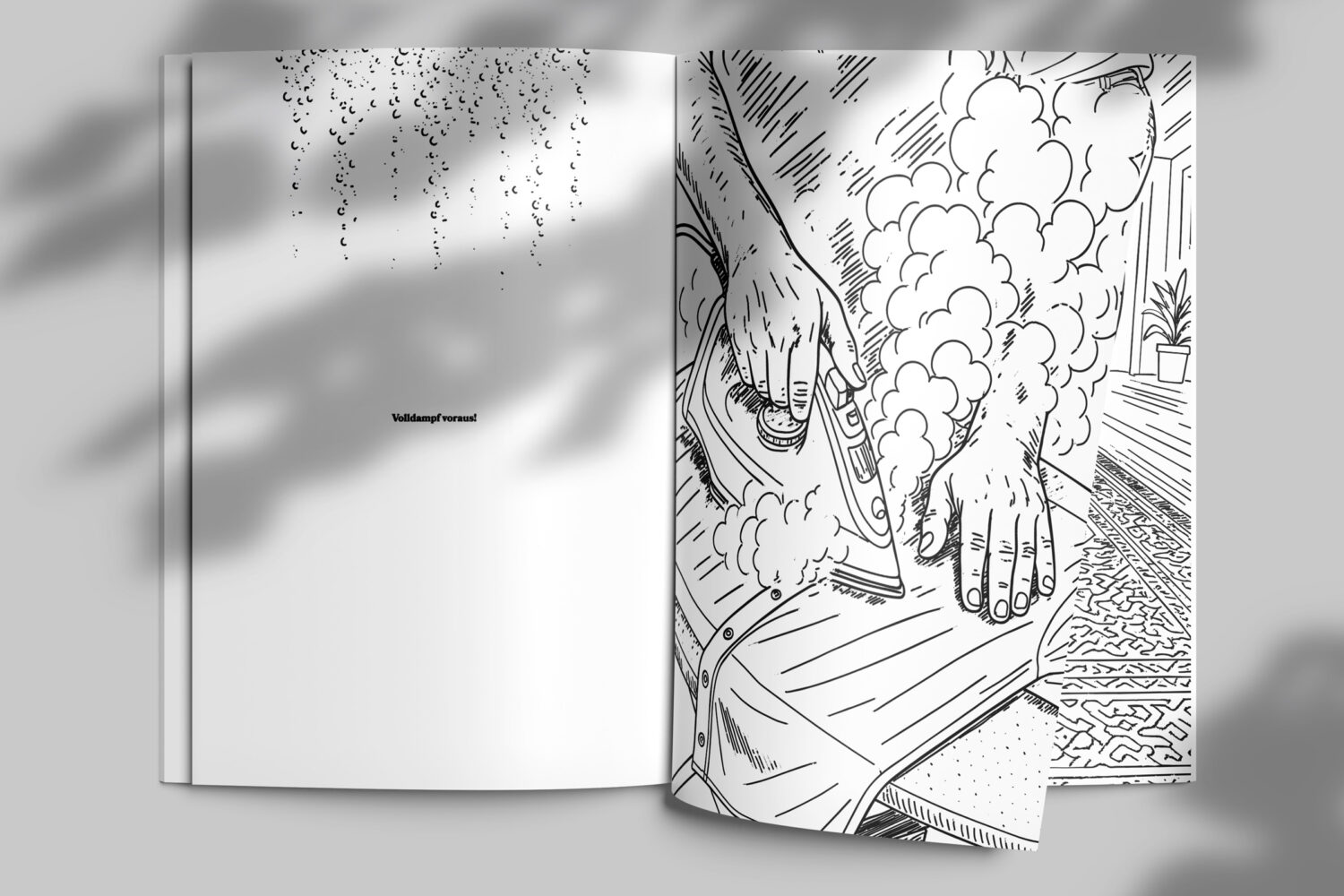 Innenseite des Malbuches »Sauber ausgemalt«