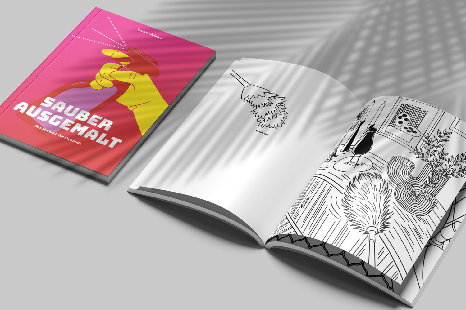 »Sauber ausgemalt« das Malbuch von Yvonne Adams