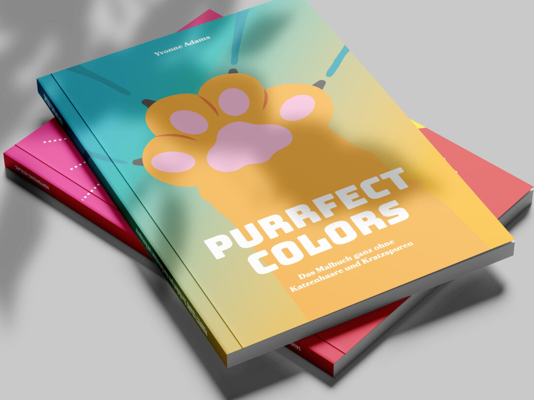 Yvonne Adams – Purrfect Colors Malbuch für Katzenfans